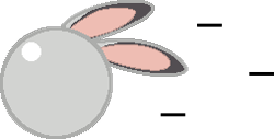 Size: 254x129 | Tagged: safe, artist:mega-poneo, judy hopps (zootopia), lagomorph, mammal, rabbit, ambiguous form, disney, sega, sonic the hedgehog (series), zootopia, 2021, ball, crossover, ears, female, low res, motion lines, rolling, simple background, solo, solo female, spin dash, transparent background
