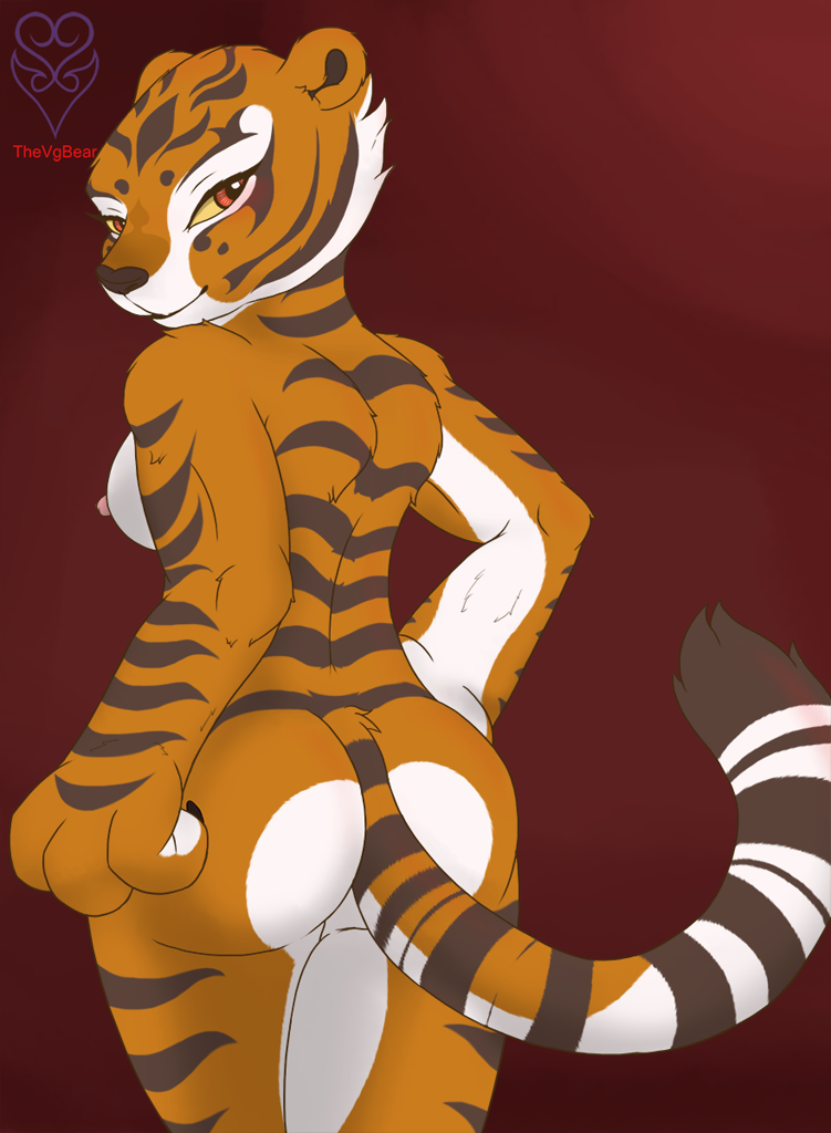 #71104 - suggestive, artist:thevgbear, master tigress (kung 