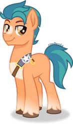 Size: 1920x3285 | Tagged: safe, artist:limedazzle, hitch trailblazer (mlp), earth pony, equine, fictional species, mammal, pony, feral, hasbro, my little pony, my little pony g5, spoiler, spoiler:my little pony g5, 2021, inkscape, male, simple background, solo, solo male, transparent background