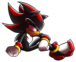 Size: 1280x1048 | Tagged: safe, artist:twisterth, shadow the hedgehog (sonic), hedgehog, mammal, anthro, sega, sonic the hedgehog (series), 2019, male, quills, simple background, solo, solo male, transparent background
