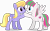 Size: 11644x7282 | Tagged: safe, artist:thatusualguy06, blossomforth (mlp), cloud kicker (mlp), equine, fictional species, mammal, pegasus, pony, feral, friendship is magic, hasbro, my little pony, .svg available, absurd resolution, base used, duo, duo female, female, females only, looking at each other, mare, on model, simple background, spread wings, transparent background, vector, wings