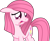 Size: 782x641 | Tagged: safe, artist:muhammad yunus, oc, oc only, oc:annisa trihapsari, earth pony, equine, fictional species, mammal, pony, feral, friendship is magic, hasbro, my little pony, base used, female, floppy ears, hair, op isn't even trying anymore, open mouth, pink body, pink eyes, pink hair, puppy eyes, sad, simple background, solo, solo female, transparent background, vector