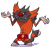Size: 1280x1240 | Tagged: safe, artist:cyjon, jack (oatc), fictional species, incineroar, mammal, anthro, nintendo, oggy and the cockroaches, pokémon, xilam, claws, crossover, cursed image, fangs, male, not salmon, pokéfied, sharp teeth, shrug, simple background, solo, solo male, species swap, starter pokémon, tail, teeth, transparent background, wat, wtf