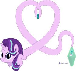 Size: 4311x4000 | Tagged: safe, artist:parclytaxel, starlight glimmer (mlp), equine, fictional species, genie, genie pony, mammal, pony, unicorn, feral, friendship is magic, hasbro, my little pony, .svg available, absurd resolution, bottle, bracelet, female, heart, jewelry, looking at you, lying down, mare, prone, simple background, smiling, solo, solo female, transparent background, vector