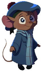 Size: 373x600 | Tagged: safe, artist:vazelle, olivia flaversham (the great mouse detective), mammal, mouse, rodent, anthro, disney, the great mouse detective, 2020, 2d, 2d animation, animated, bottomwear, brown body, brown fur, clothes, female, frame by frame, fur, gif, hat, heart, heart eyes, looking at you, low res, murine, on model, pom pom, simple background, skirt, smiling, smiling at you, solo, solo female, transparent background, wingding eyes, young