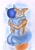 Size: 1736x2473 | Tagged: suggestive, artist:sinaherib, fox mccloud (star fox), krystal (star fox), canine, fox, mammal, anthro, nintendo, star fox, 2021, canon ship, couple, crying, female, hug, nudity, shipping, traditional art