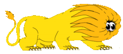 Size: 540x238 | Tagged: source needed, useless source url, safe, artist:felix colgrave, big cat, feline, lion, mammal, feral, 2d, 2d animation, ambiguous gender, animated, cyriak, double king, frame by frame, gif, low res, not salmon, solo, solo ambiguous, walking, wat