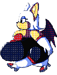 Size: 218x288 | Tagged: suggestive, artist:mr-nobody, rouge the bat (sonic), bat, mammal, anthro, flipnote studio, nintendo, sega, sonic the hedgehog (series), 2d, 2d animation, animated, bat wings, breasts, clothes, evening gloves, eyelashes, eyeshadow, fat, fat fetish, female, frame by frame, gif, gloves, huge breasts, hyper, hyper belly, hyper thighs, long gloves, loop, low res, makeup, morbidly obese, obese, side view, simple background, solo, solo female, transparent background, walk cycle, webbed wings, wings