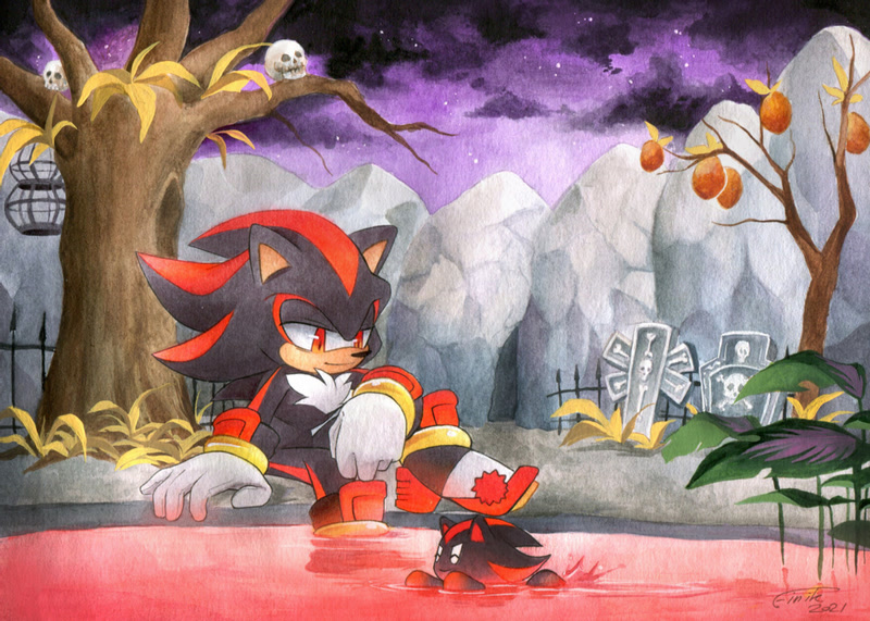 Chao Garden Featuring Shadow The Hedgehog by UltraPLAMP -- Fur