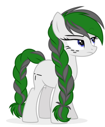Size: 2190x2662 | Tagged: safe, artist:lazuli0209, artist:rioshi, artist:starshade, oc, oc only, oc:crosshair, earth pony, equine, fictional species, mammal, pony, feral, hasbro, my little pony, base used, commission, female, high res, simple background, solo, solo female, white background
