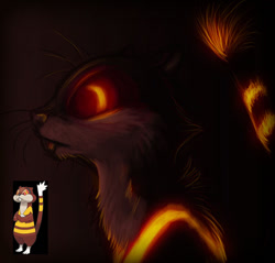 Size: 803x768 | Tagged: safe, artist:velociawesome, mammal, rodent, anthro, bust, glowing, portrait, solo, watchdog