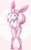 Size: 2206x3549 | Tagged: suggestive, artist:ayzcube, eeveelution, fictional species, mammal, sylveon, anthro, nintendo, pokémon, 2020, areola, areola slip, big breasts, blue body, blue eyes, blue fur, blushing, breasts, butt, cameltoe, clothes, dialogue, ears, eyebrows, eyelashes, female, fur, hat, high res, legwear, medical instrument, multicolored fur, nipple outline, no pupils, nurse, nurse hat, nurse outfit, open mouth, paws, pink body, pink fur, solo, solo female, standing, tail, talking, thick thighs, thigh highs, thighs, tongue, underass, white body, white fur
