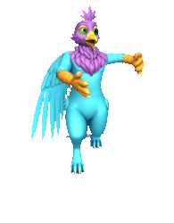 Size: 843x1080 | Tagged: safe, artist:gyrotech, artist:meelo, oc, oc:gyro feather, oc:gyro feather (gryphon), bird, feline, fictional species, galliform, gryphon, mammal, peacock gryphon, peafowl, feral, vrchat, 3d, 3d animation, animated, avatar, beak, bird feet, blue body, blue feathers, blue fur, claws, feathered wings, feathers, fur, gif, male, model, purple feathers, simple background, tail, tail tuft, transparent background, turnaround, virtual reality, vrchat avatar, wings