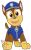 Size: 660x1080 | Tagged: safe, artist:rainbow eevee, chase (paw patrol), canine, dog, german shepherd, mammal, feral, nickelodeon, paw patrol, 2020, black nose, clothes, collar, digital art, ears, fur, hat, looking at you, male, paws, simple background, solo, solo male, tail, topwear, vest