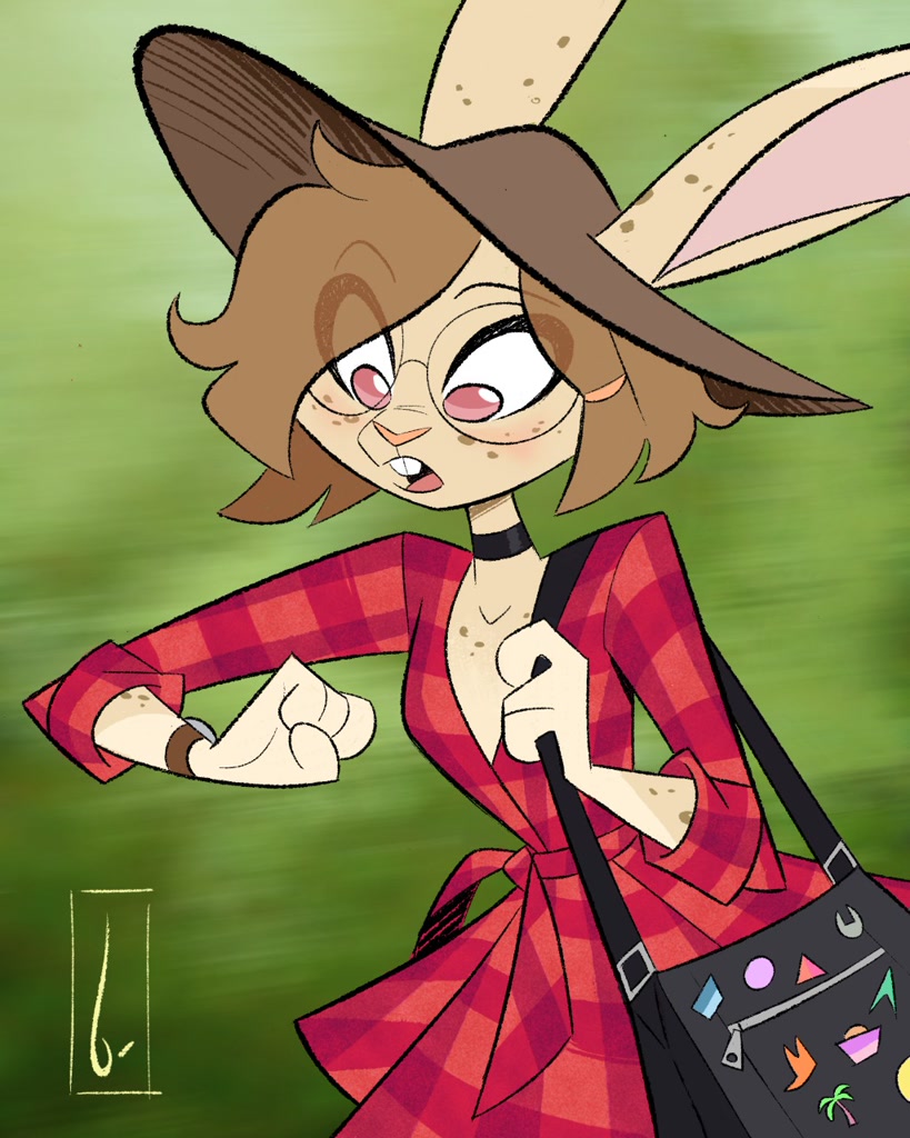 Female Rabbit Oc #79596 - safe, artist:birchly, oc, oc only, lagomorph, leporid, mammal ...