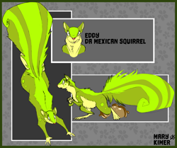 Size: 3000x2508 | Tagged: safe, artist:marykimer, oc, mammal, rodent, squirrel, feral, full body, fur, graveyard of comments, green body, green eyes, green fur, high res, nuts, reference sheet