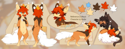 Size: 5467x2161 | Tagged: safe, artist:reysi, oc, oc only, oc:ilpion (hyilpi), oc:reysi, canine, cat, feline, fennec fox, fox, mammal, feral, semi-anthro, 2020, abstract background, big ears, black body, black fur, black hair, blue eyes, brown body, brown fur, color palette, cream body, cream fur, digital art, duality, duo, ear fluff, ear tuft, ears, female, feral/feral, fluff, front view, fur, hair, leaf, orange body, orange eyes, orange fur, paws, rear view, reference sheet, shipping, side view, solo focus, sparks, standing, vixen, white body, white fur