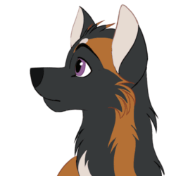 Size: 500x500 | Tagged: safe, artist:tuwka, canine, mammal, wolf, feral, 2d, 2d animation, ambiguous gender, animated, bust, cute, frame by frame, gif, low res, one eye closed, purple eyes, simple background, solo, solo ambiguous, white background, winking