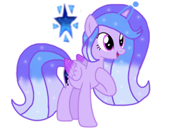 Size: 1280x960 | Tagged: safe, artist:徐詩珮, oc, oc only, oc:stardust moonshine, oc:stardustcane moonshine, alicorn, equine, fictional species, mammal, pony, feral, friendship is magic, hasbro, my little pony, cutie mark, female, horn, mare, open mouth, simple background, solo, solo female, transparent background, wings
