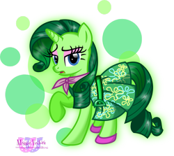 Size: 2595x2311 | Tagged: safe, artist:meganlovesangrybirds, disgust (inside out), rarity (mlp), equine, fictional species, mammal, pony, unicorn, feral, disney, friendship is magic, hasbro, inside out, my little pony, pixar, 2d, blue eyes, clothes, cosplay, crossover, disgusted, dress, emotion, emotion (inside out), female, fur, green, green body, green fur, green hair, green mane, green tail, hair, high res, horn, mane, mare, partially transparent background, solo, solo female, tail, transparent background, unamused