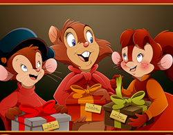Size: 404x316 | Tagged: safe, artist:brisbybraveheart, fievel mousekewitz (an american tail), mrs. brisby (the secret of nimh), tanya mousekewitz (an american tail), mammal, mouse, rodent, anthro, semi-anthro, an american tail, sullivan bluth studios, the secret of nimh, 2d, blushing, brother, brother and sister, brown body, brown fur, crossover, female, fur, group, low res, male, present, siblings, sister, trio, young