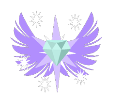 Size: 428x360 | Tagged: safe, artist:diamant-as, oc, oc:diamant, diamond, flat colors, low res, stars, wings, zero pictured
