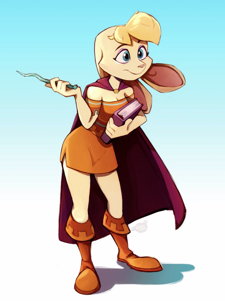 #87863 - safe, artist:alaynakgray, bianca (spyro), lagomorph, mammal ...