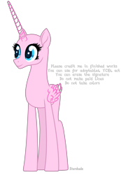 Size: 2473x3577 | Tagged: safe, artist:rioshi, artist:starshade, oc, oc only, alicorn, equine, fictional species, mammal, pony, feral, hasbro, my little pony, base, female, high res, horn, mare, simple background, smiling, solo, solo female, starry eyes, transparent background, wingding eyes, wings