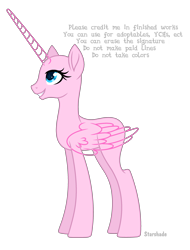 Size: 2348x3092 | Tagged: safe, artist:rioshi, artist:starshade, oc, oc only, alicorn, equine, fictional species, mammal, pony, feral, hasbro, my little pony, base, female, high res, horn, mare, simple background, smiling, solo, solo female, starry eyes, transparent background, wingding eyes, wings