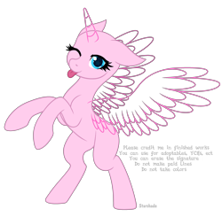 Size: 3498x3432 | Tagged: safe, artist:rioshi, artist:starshade, oc, oc only, alicorn, equine, fictional species, mammal, pony, feral, hasbro, my little pony, base, female, high res, horn, mare, simple background, smiling, solo, solo female, starry eyes, transparent background, wingding eyes, wings