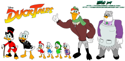 Size: 3499x1714 | Tagged: safe, artist:tuxedomoroboshi, bentina beakley (ducktales), dewey duck (disney), donald duck (disney), huey duck (disney), launchpad mcquack (ducktales), louie duck (disney), scrooge mcduck (disney), webby vanderquack (ducktales), bird, duck, waterfowl, anthro, disney, ducktales, ducktales (2017), mickey and friends, 2d, backwards ballcap, baseball cap, blue sclera, blue shirt, bottomless, cap, clothes, colored sclera, female, glasses, green hat, green shirt, group, hands in pockets, hat, hoodie, male, partial nudity, pince-nez, red hat, red shirt, salute, simple background, size difference, thumbs up, top hat, topwear, transparent background, url, young