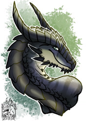 Size: 902x1280 | Tagged: safe, artist:raverdragon 93, dragon, fictional species, reptile, scaled dragon, feral, bust, looking at you, portrait, solo