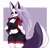 Size: 1636x1583 | Tagged: safe, artist:tanookiluna, loona (vivzmind), canine, fictional species, hellhound, mammal, anthro, hazbin hotel, helluva boss, 2021, black nose, border, bottomwear, breasts, chest fluff, cleavage, cleavage fluff, clothes, collar, crop top, ears, eye through hair, eyebrow piercing, eyebrow through hair, eyebrows, eyelashes, eyeshadow, female, fingerless gloves, fluff, fur, gloves, gray body, gray fur, gray hair, hair, hand on hip, long hair, looking at you, makeup, multicolored fur, piercing, solo, solo female, spiked collar, tail, thick thighs, thighs, topwear, torn ear, vest, white body, white border, white fur