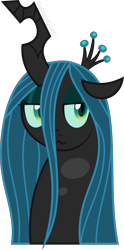 Size: 2628x5279 | Tagged: safe, artist:thatusualguy06, queen chrysalis (mlp), arthropod, changeling, changeling queen, equine, fictional species, friendship is magic, hasbro, my little pony, .svg available, :3, bust, female, on model, simple background, smiling, solo, solo female, transparent background, vector