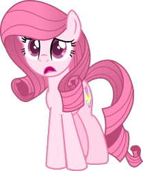 Size: 836x1002 | Tagged: safe, artist:muhammad yunus, oc, oc only, oc:annisa trihapsari, earth pony, equine, fictional species, mammal, pony, feral, friendship is magic, hasbro, my little pony, female, hair, mane, open mouth, pink eyes, sad, simple background, solo, solo female, tail, transparent background