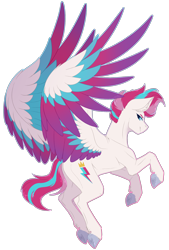 Size: 1972x2916 | Tagged: safe, artist:nocti-draws, zipp storm (mlp), equine, fictional species, mammal, pegasus, pony, feral, hasbro, my little pony, my little pony g5, spoiler, spoiler:my little pony g5, 2021, colored wingtips, ear fluff, feathered wings, feathers, female, fluff, flying, hair, high res, hooves, mare, multicolored hair, multicolored mane, multicolored tail, simple background, smiling, smirk, solo, solo female, spread wings, tail, transparent background, underhoof, unshorn fetlocks, wings
