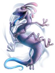 Size: 566x747 | Tagged: safe, artist:kawiku, randall boggs (monsters inc.), fictional species, monster, feral, disney, monsters inc., pixar, 2012, 2d, male, purple body, simple background, solo, solo male, transparent background