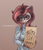 Size: 1200x1400 | Tagged: safe, artist:catd, oc, oc only, oc:margaret never, cat, feline, mammal, anthro, advertisement, bedroom eyes, clothes, female, looking at you, solo, solo female, sweater, text, topwear