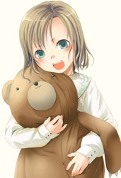 Size: 513x750 | Tagged: dead source, safe, artist:sody@, human, mammal, 2007, ambiguous gender, female, plushie, teddy bear