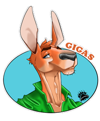Size: 450x543 | Tagged: character needed, safe, artist:daddybear, furbooru exclusive, kangaroo, mammal, marsupial, anthro, low res, macropod, male, request art, solo, solo male