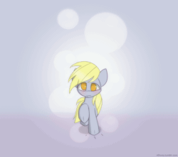 Size: 1000x883 | Tagged: safe, artist:n0nnny, part of a set, derpy hooves (mlp), equine, fictional species, mammal, pegasus, pony, feral, friendship is magic, hasbro, my little pony, 2d, 2d animation, animated, blushing, cute, eye through hair, female, frame by frame, gif, hair, mare, running, solo, solo female, ungulate
