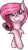 Size: 833x1480 | Tagged: safe, artist:muhammad yunus, oc, oc only, oc:annisa trihapsari, earth pony, equine, fictional species, mammal, pony, feral, friendship is magic, hasbro, my little pony, female, hair, mane, mare, medibang paint, pink eyes, simple background, smiling, solo, solo female, transparent background
