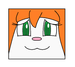 Size: 447x399 | Tagged: safe, artist:animeartistmii, milla basset (freedom planet), canine, dog, mammal, ambiguous form, freedom planet, cube, female, low res, simple background, solo, solo female, transformation, white background