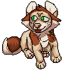 Size: 100x100 | Tagged: source needed, safe, artist:euthanizedcanine, canine, dog, mammal, feral, ambiguous gender, low res, pixel art, solo, solo ambiguous