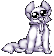 Size: 185x192 | Tagged: oc needed, source needed, safe, artist:euthanizedcanine, oc, oc only, canine, dog, mammal, feral, low res, saliva, solo, tongue, tongue out