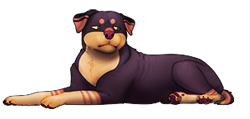 Size: 303x144 | Tagged: source needed, safe, artist:euthanizedcanine, canine, dog, mammal, feral, ambiguous gender, low res, paw pads, paws, solo, solo ambiguous