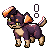 Size: 50x50 | Tagged: source needed, safe, artist:euthanizedcanine, canine, dog, mammal, feral, ambiguous gender, animated, gif, low res, pixel animation, pixel art, solo, solo ambiguous