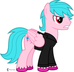 Size: 4114x4000 | Tagged: safe, artist:parclytaxel, oc, oc only, oc:fireshy, equine, fictional species, mammal, pegasus, pony, feral, friendship is magic, hasbro, my little pony, .svg available, absurd resolution, angry, black jacket, clothes, hooves, jacket, male, monthly reward, solo, solo male, stallion, topwear, unshorn fetlocks, vector