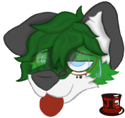 Size: 180x170 | Tagged: safe, artist:jackelridge, oc, oc only, canine, fox, mammal, ambiguous form, artist(jackelridge), headshot, icon, lidded eyes, low res, male, smiling, solo, solo male, sweat, tongue, tongue out
