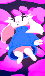 Size: 600x1000 | Tagged: safe, artist:kiseff, sue sakamoto (cave story), fictional species, mimiga, anthro, cave story, bottomless, clothes, female, floppy ears, low angle, nudity, partial nudity, paw pads, paws, scar, solo, solo female, sweater, topwear